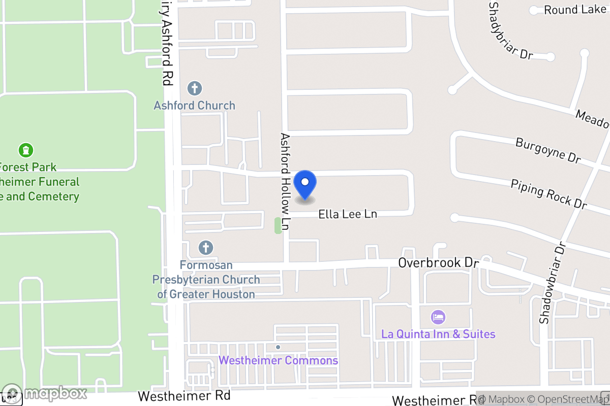 Map of 12526 Ella Lee Ln, Houston