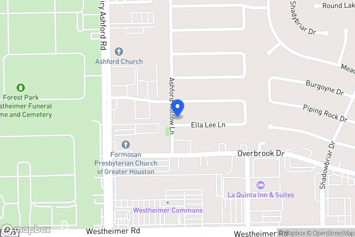 Map of 12530 Ella Lee Ln, Houston