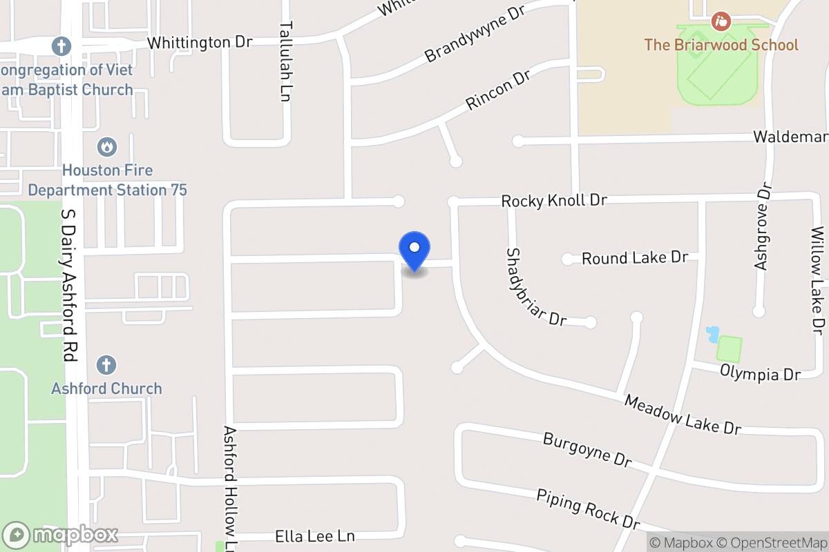 Map of 12403 Olympia Dr, Houston