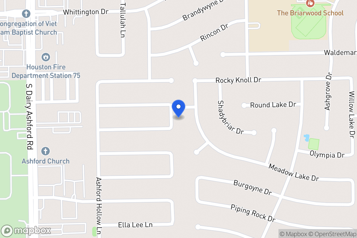 Map of 12407 Olympia Dr, Houston
