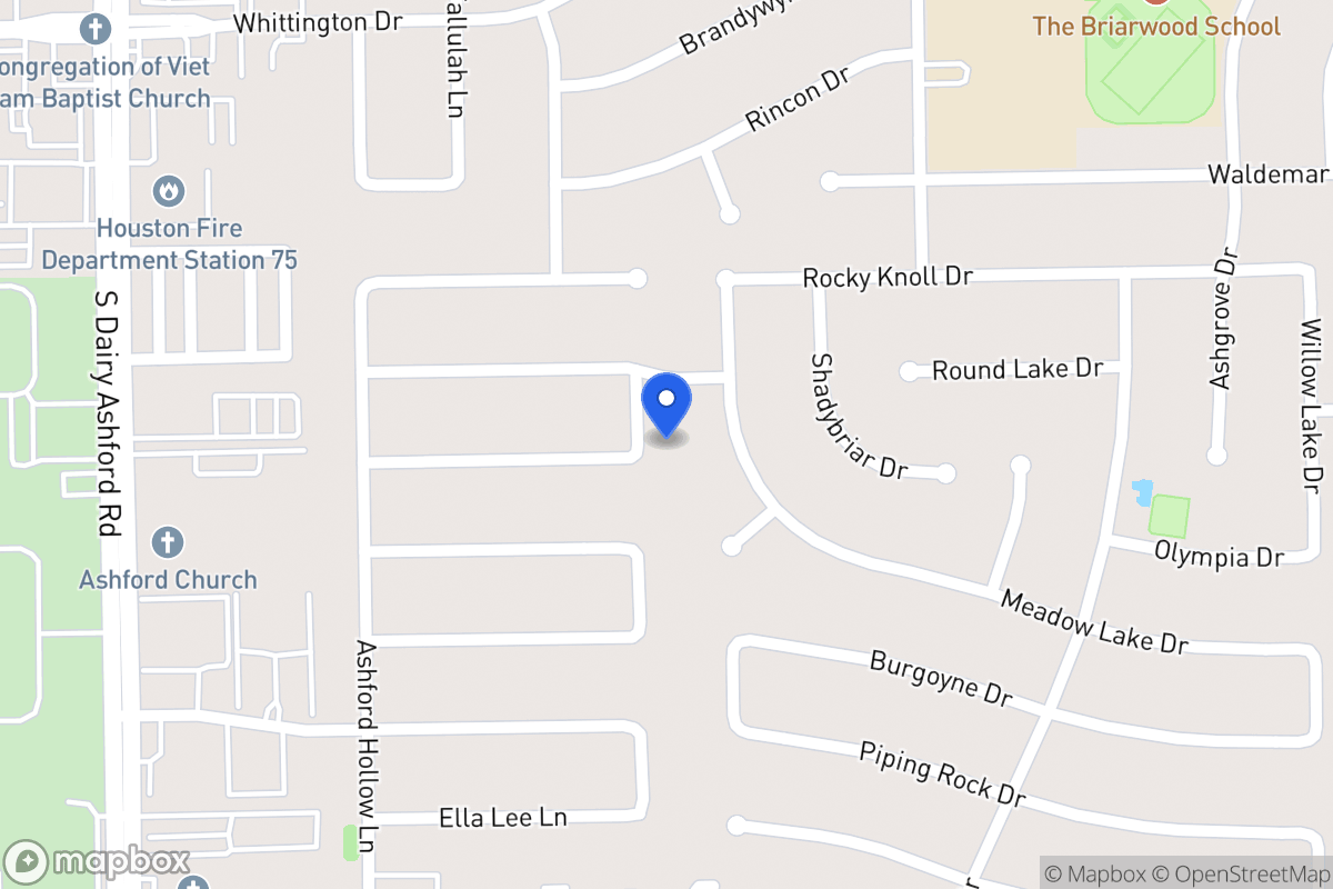 Map of 12411 Olympia Dr, Houston