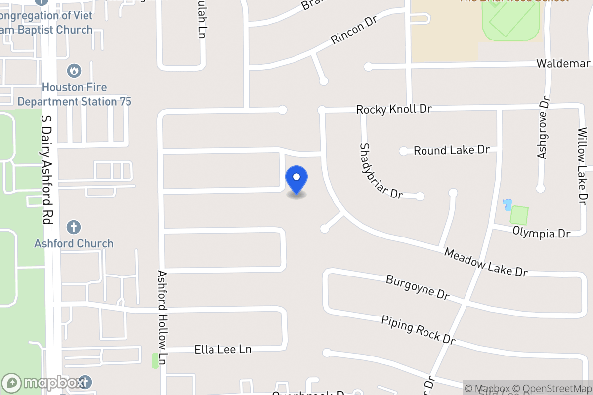 Map of 12415 Olympia Dr, Houston