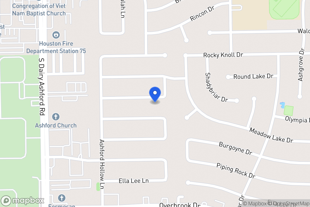 Map of 12427 Olympia Dr, Houston