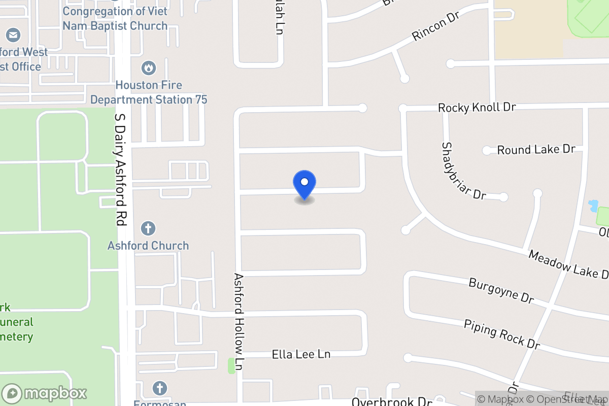 Map of 12507 Olympia Dr, Houston