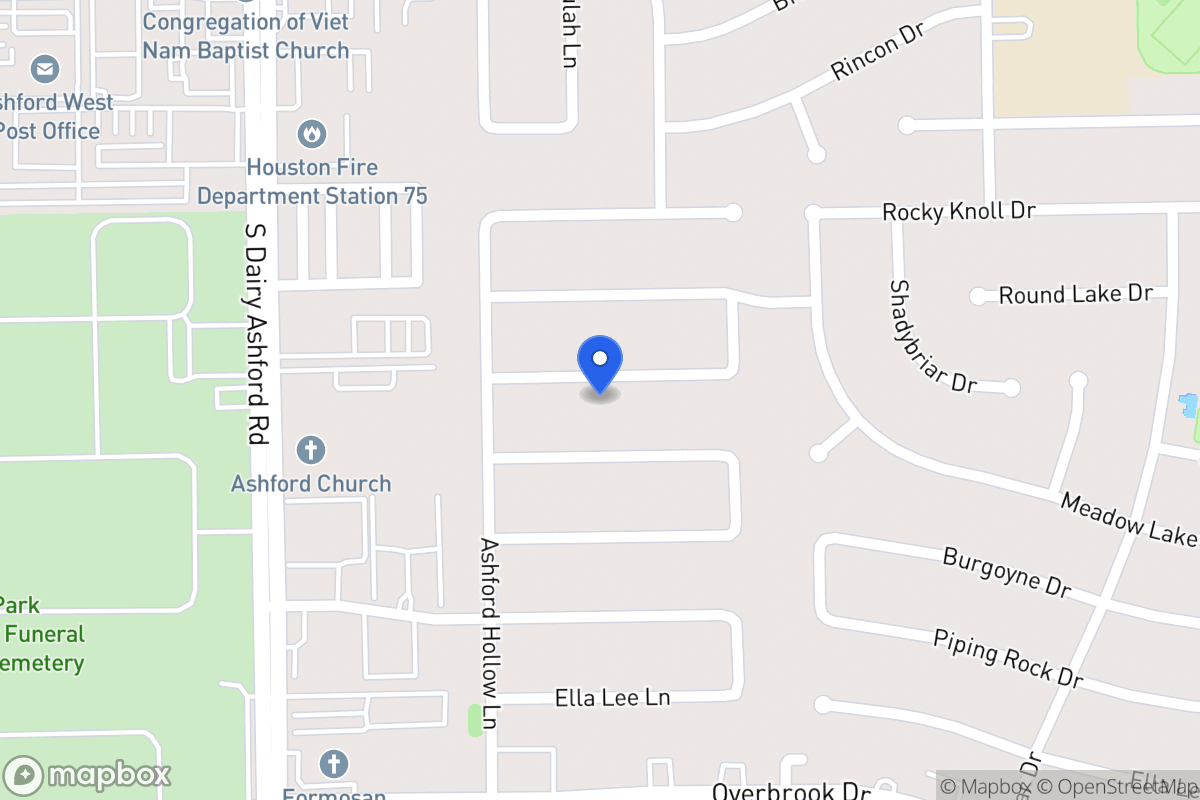 Map of 12511 Olympia Dr, Houston