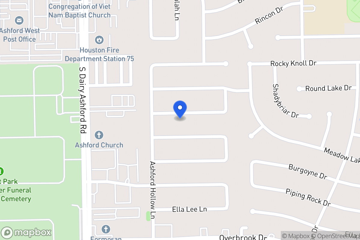 Map of 12515 Olympia Dr, Houston