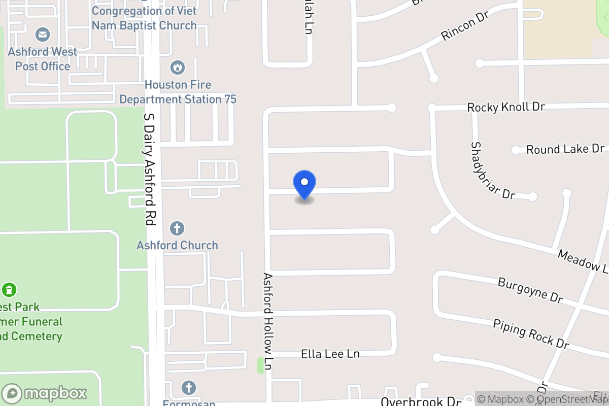 Map of 12519 Olympia Dr, Houston