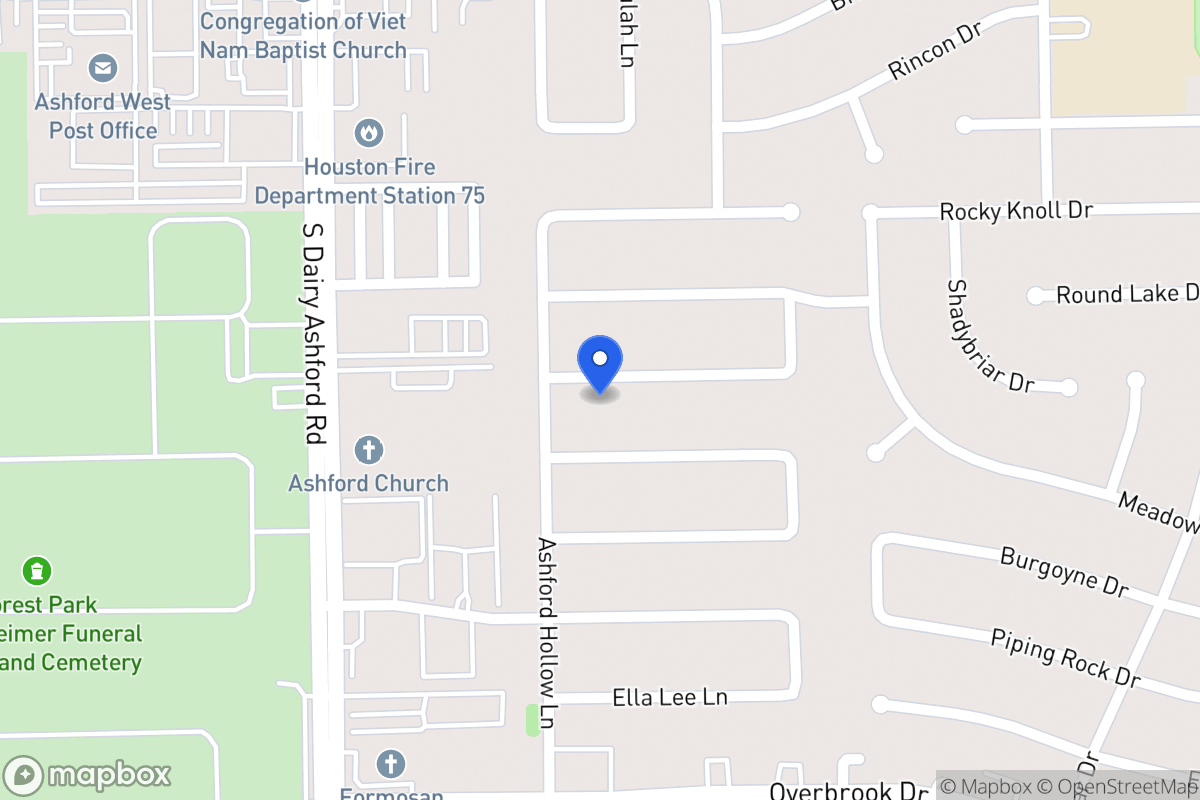 Map of 12523 Olympia Dr, Houston