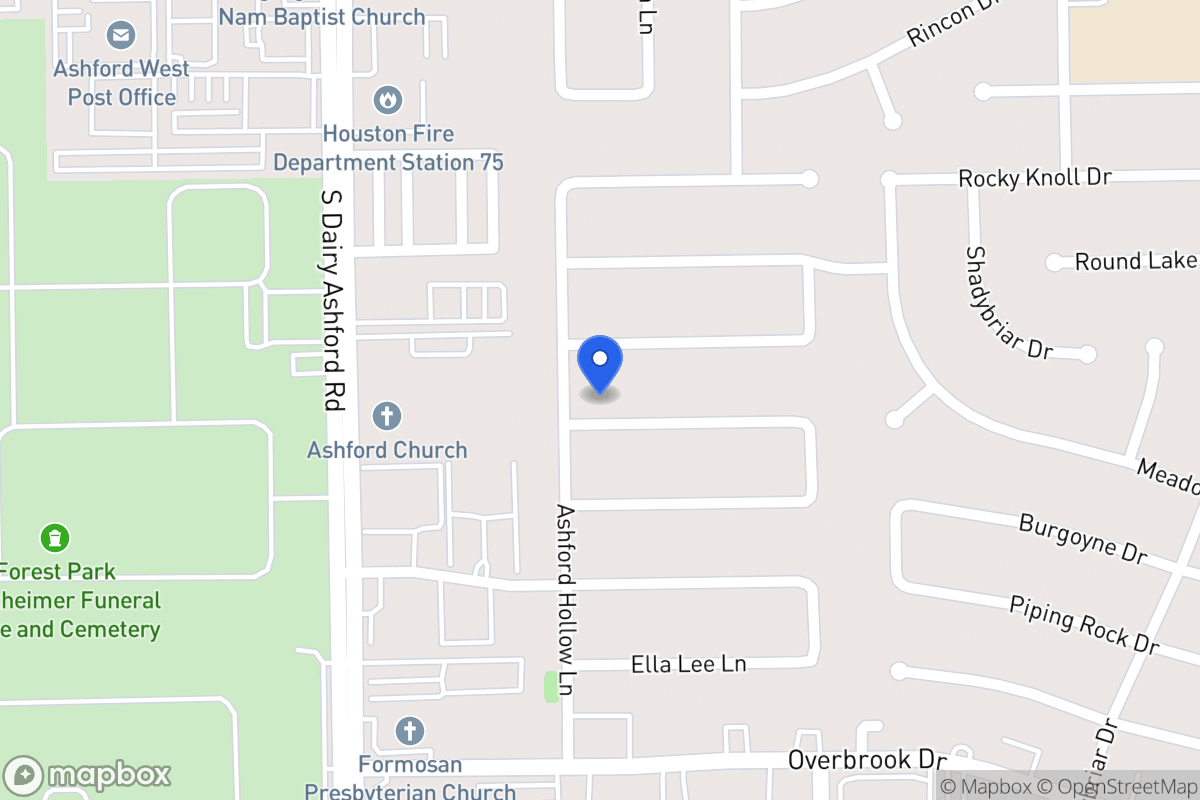 Map of 12526 Meadow Lake Dr, Houston