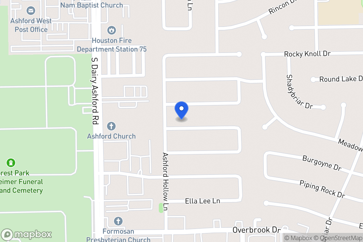 Map of 12522 Meadow Lake Dr, Houston