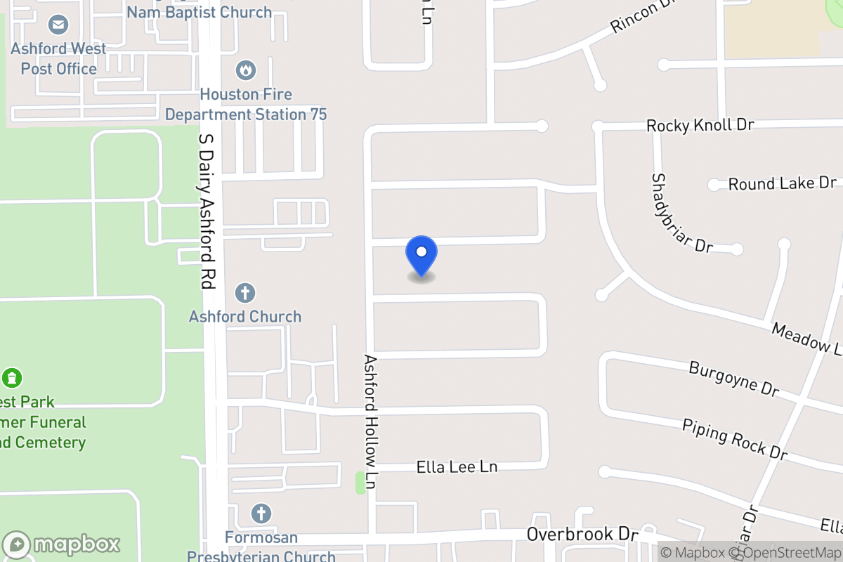 Map of 12518 Meadow Lake Dr, Houston
