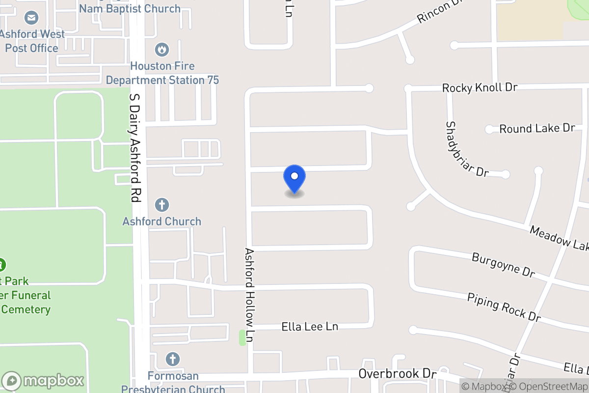 Map of 12514 Meadow Lake Dr, Houston