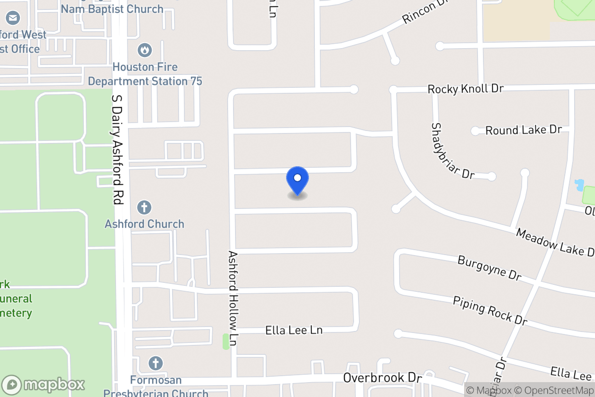 Map of 12506 Meadow Lake Dr, Houston