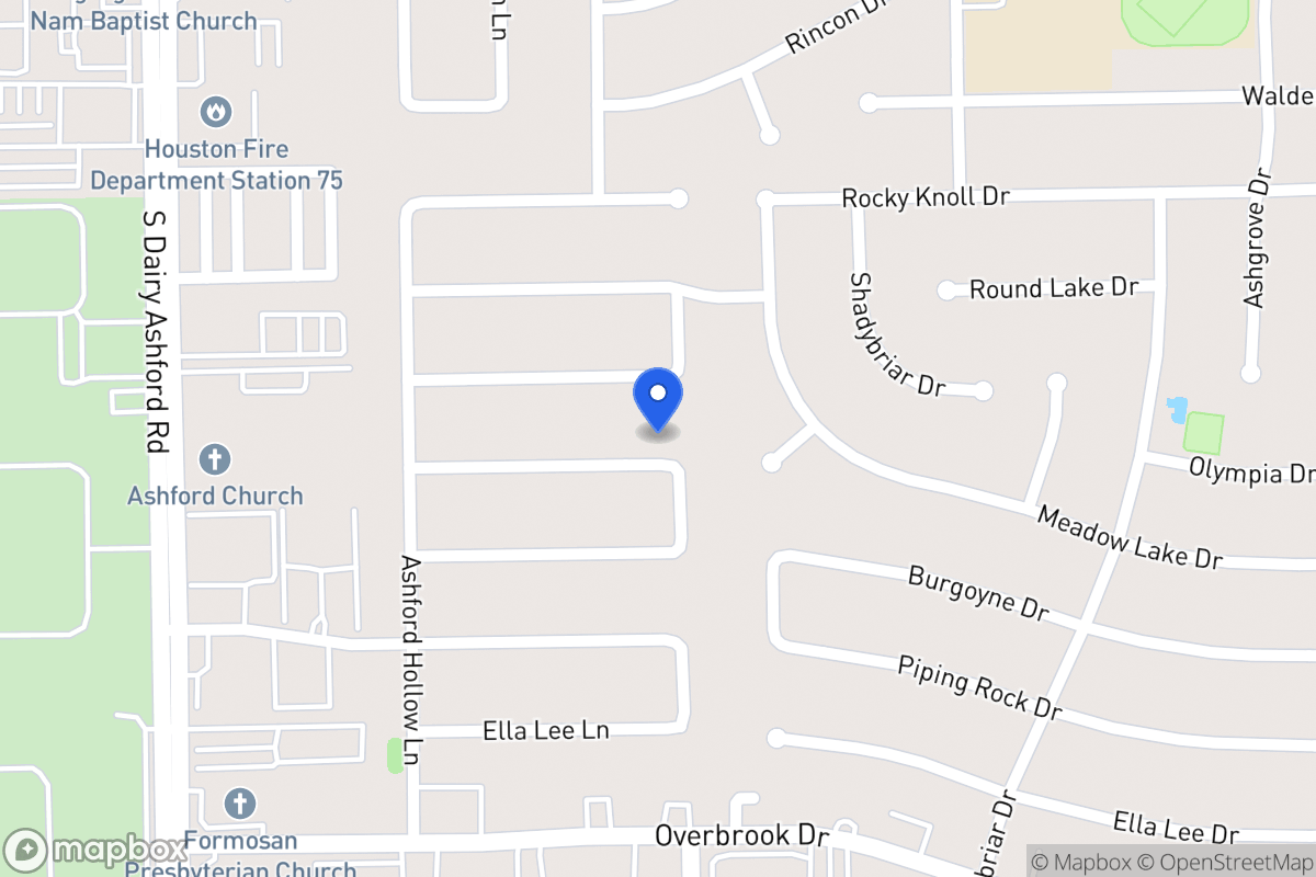 Map of 12430 Meadow Lake Dr, Houston