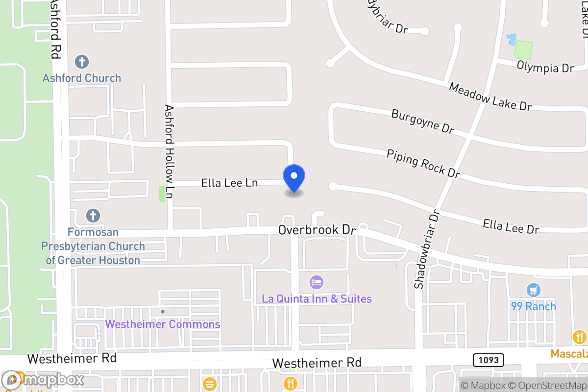 Map of 12403 Ella Lee Ln, Houston