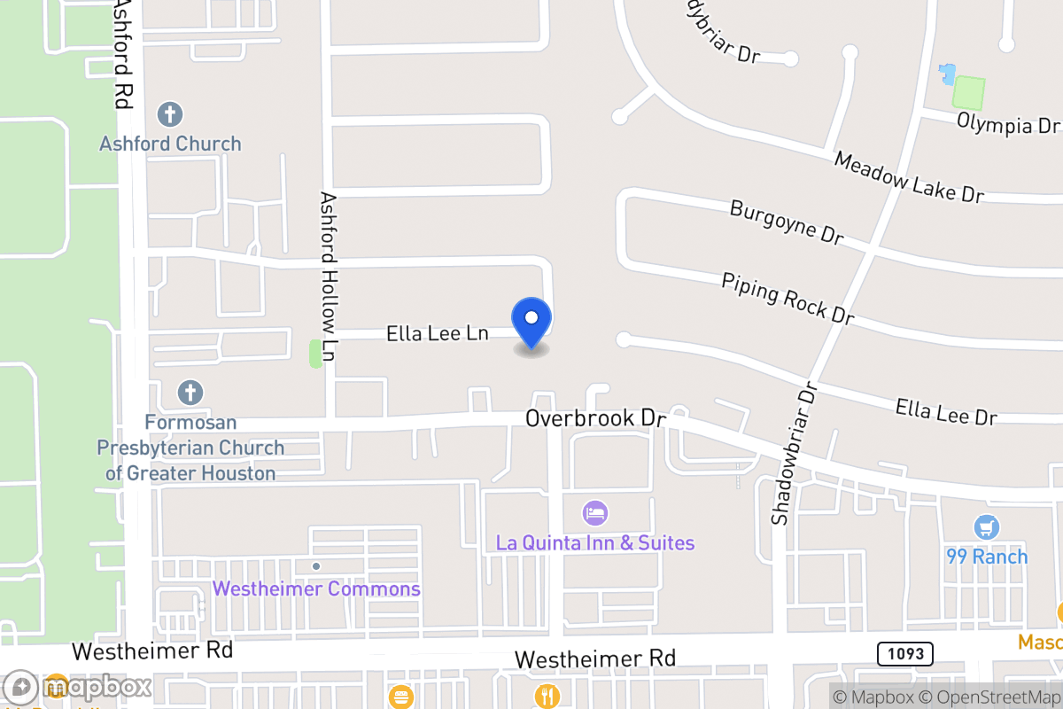 Map of 12407 Ella Lee Ln, Houston