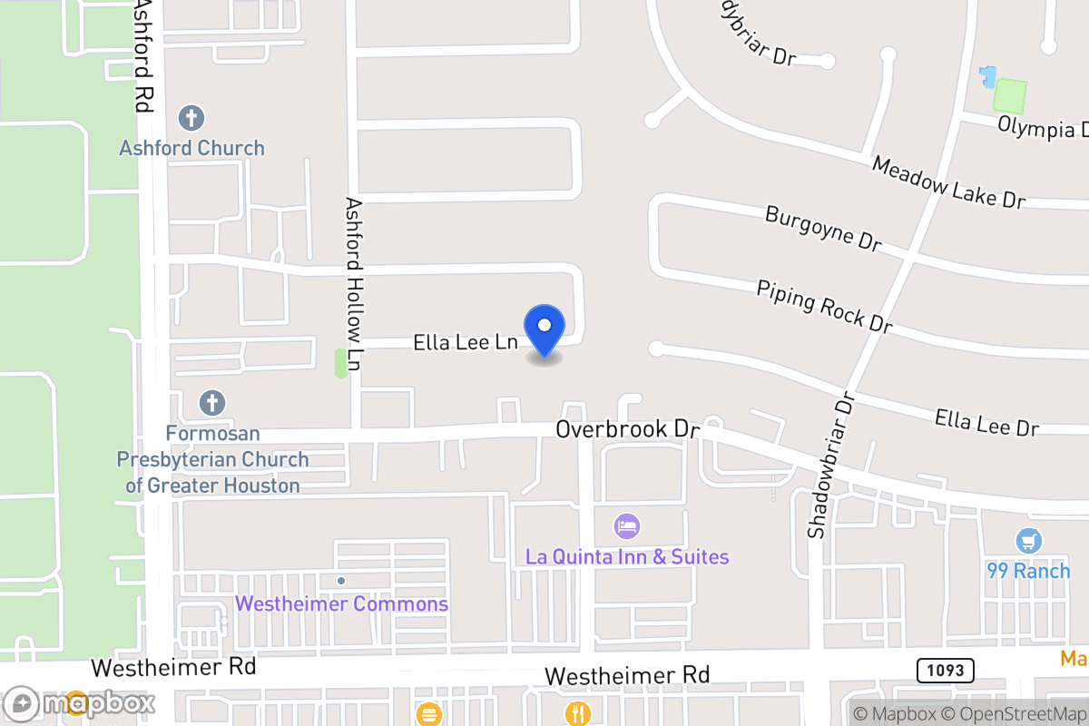 Map of 12411 Ella Lee Ln, Houston