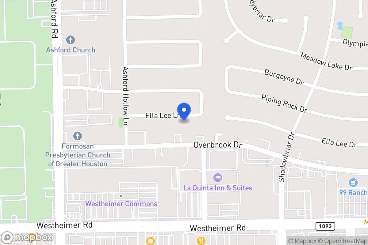 Map of 12415 Ella Lee Ln, Houston