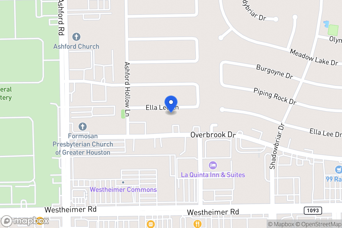 Map of 12503 Ella Lee Ln, Houston