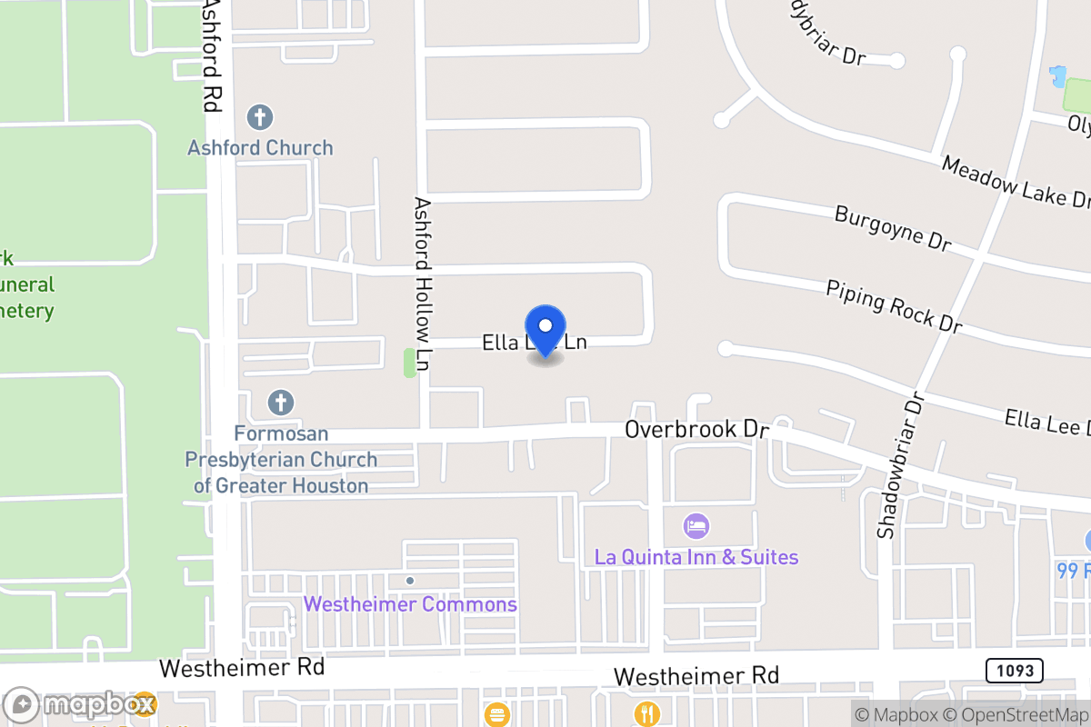 Map of 12507 Ella Lee Ln, Houston
