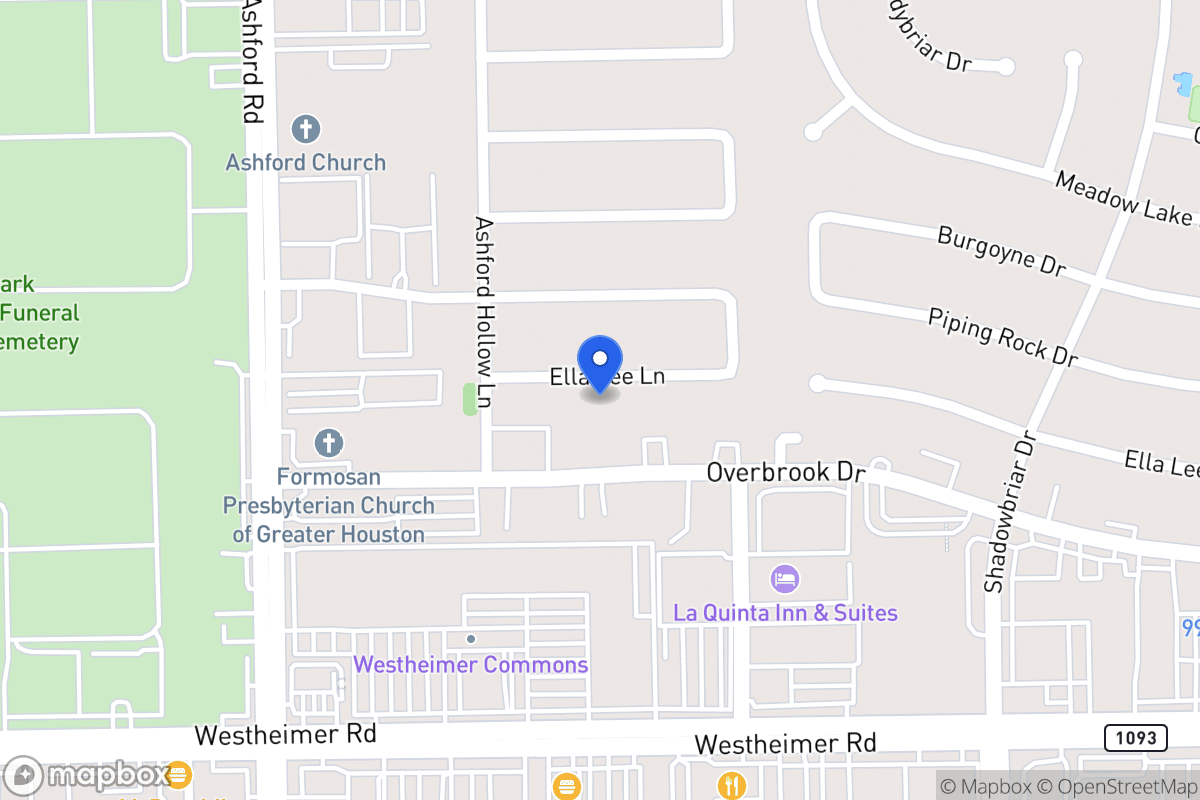 Map of 12511 Ella Lee Ln, Houston