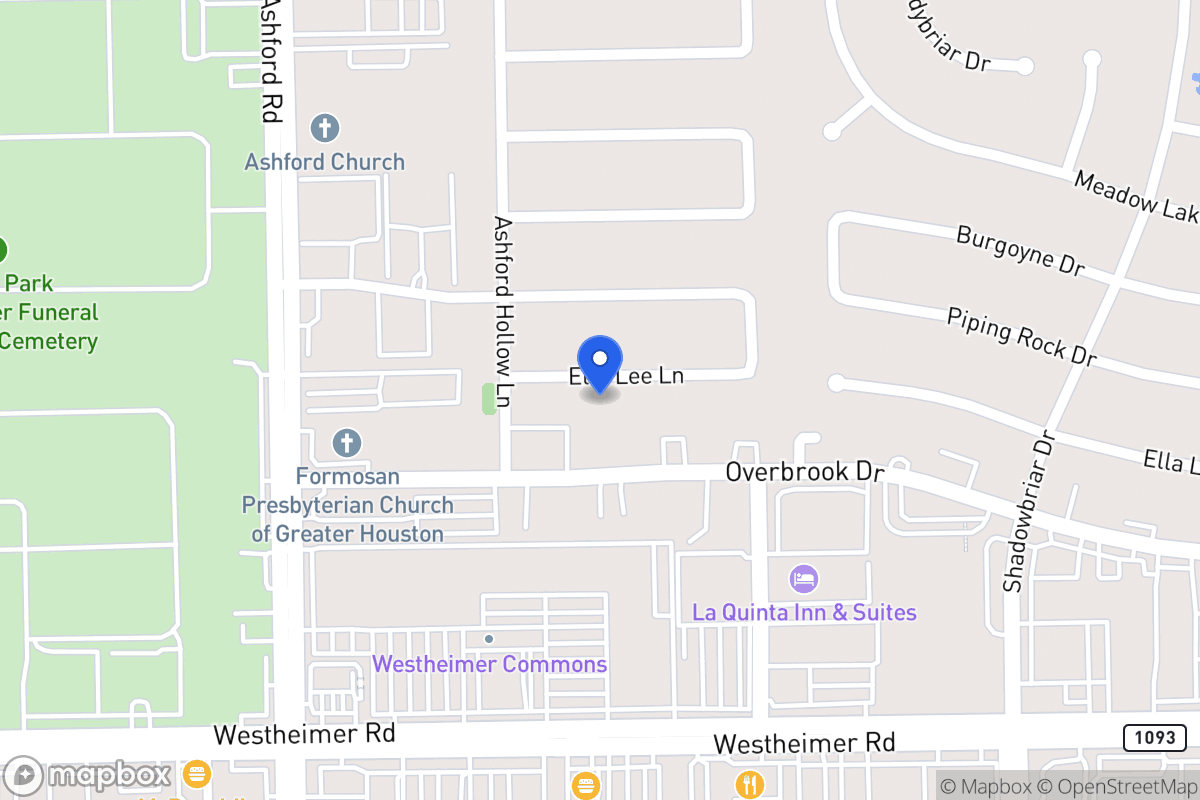 Map of 12515 Ella Lee Ln, Houston