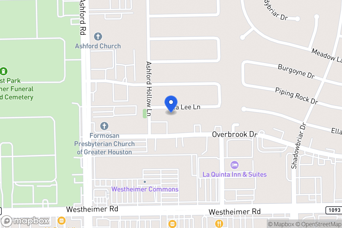 Map of 12519 Ella Lee Ln, Houston
