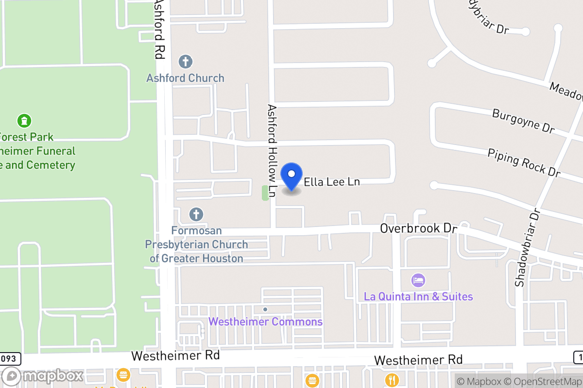 Map of 12527 Ella Lee Ln, Houston