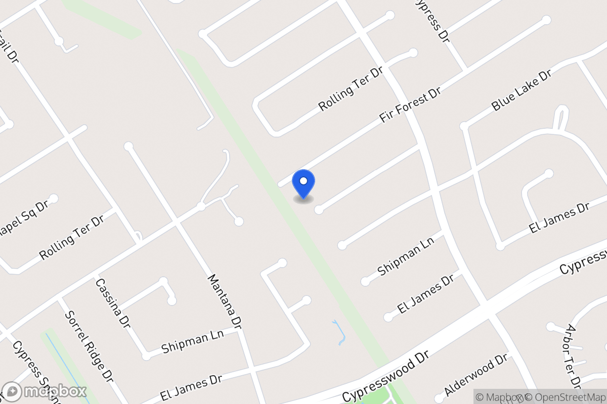 Map of 3746 Blue Lake Dr, Spring