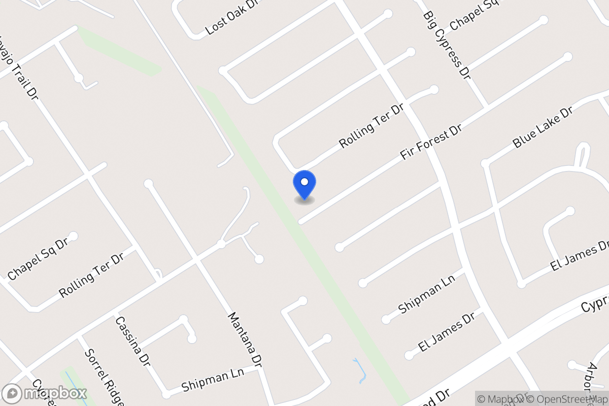 Map of 3646 Fir Forest Dr, Spring