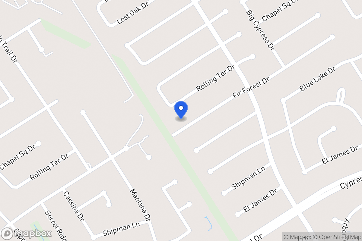 Map of 3642 Fir Forest Dr, Spring