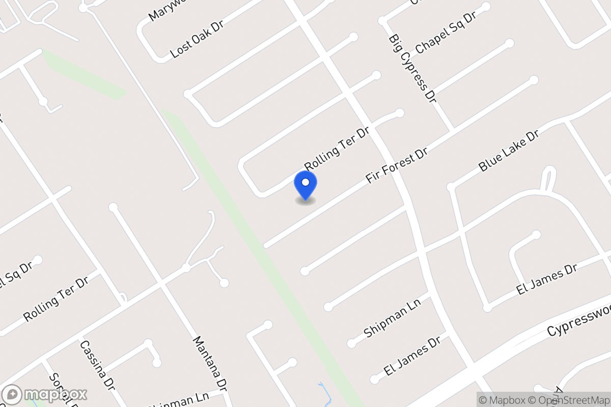 Map of 3630 Fir Forest Dr, Spring