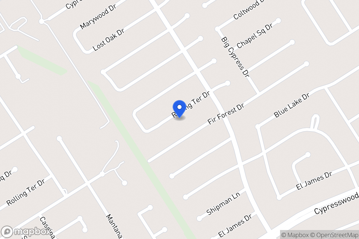 Map of 3623 Rolling Terrace Dr, Spring