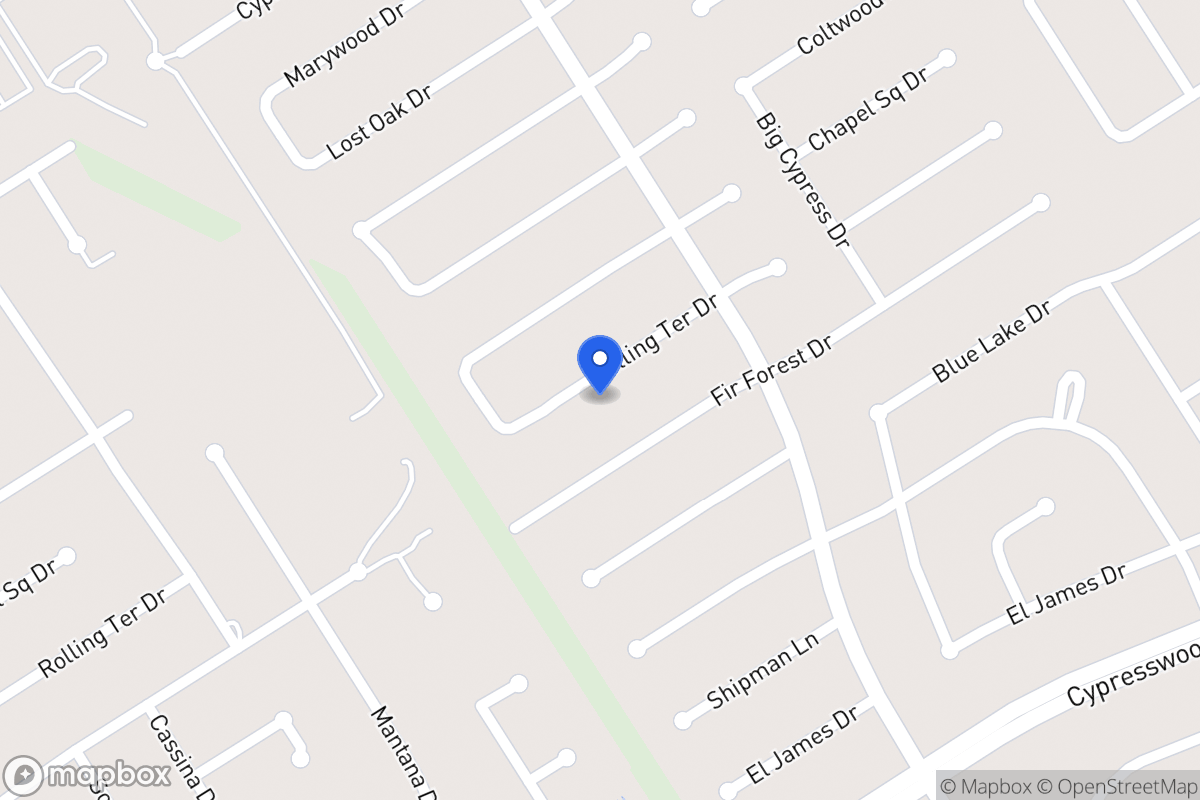 Map of 3627 Rolling Terrace Dr, Spring