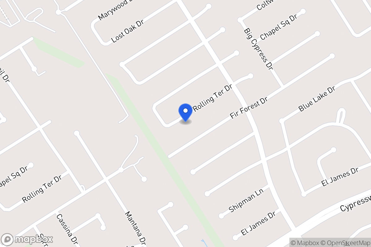 Map of 3635 Rolling Terrace Dr, Spring
