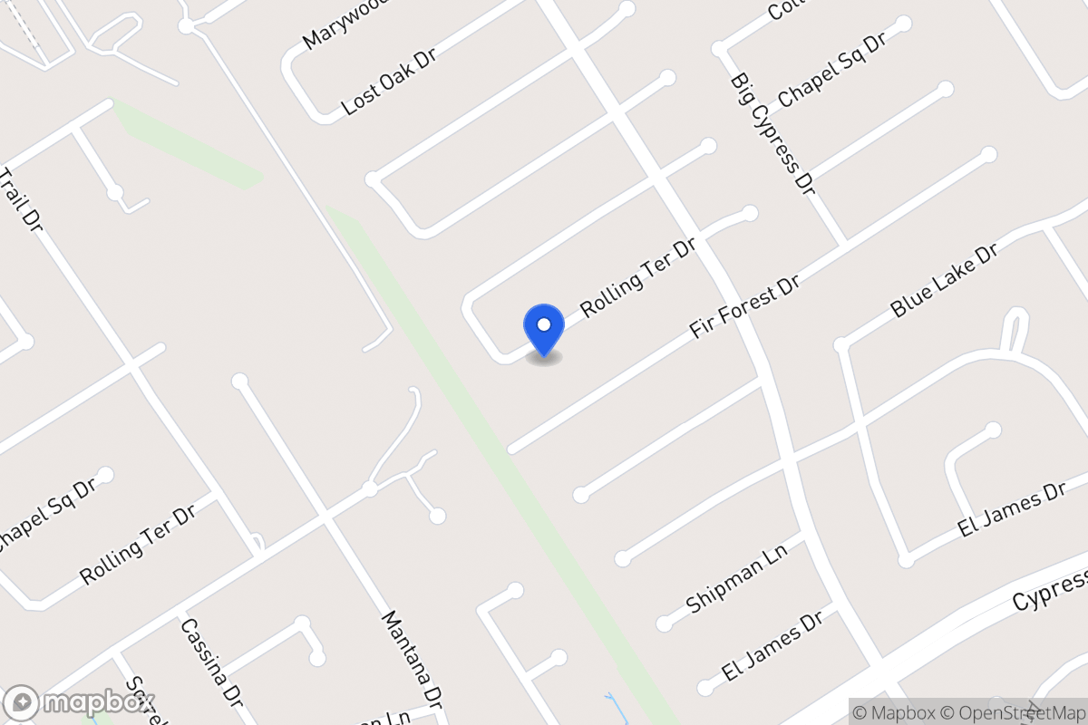 Map of 3639 Rolling Terrace Dr, Spring