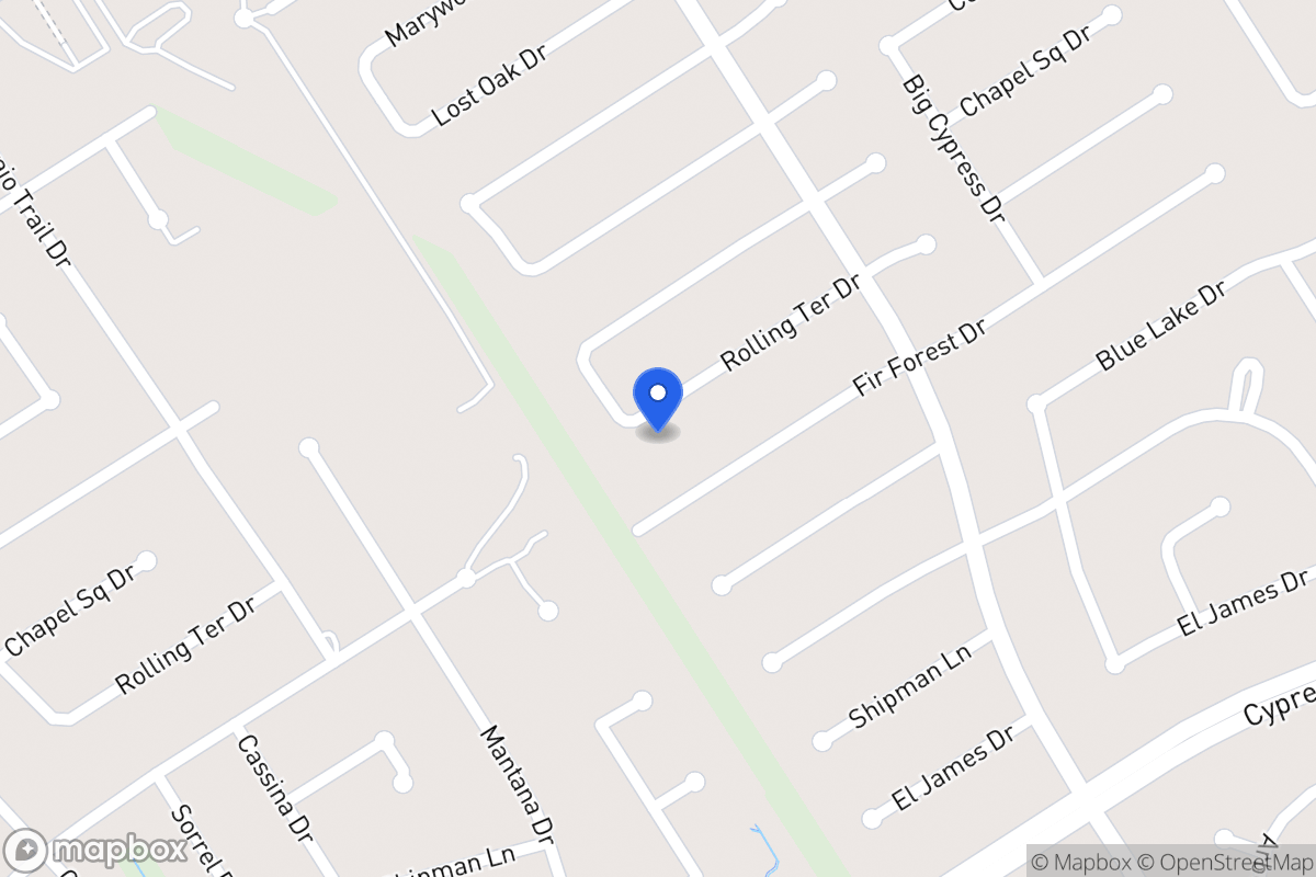 Map of 3643 Rolling Terrace Dr, Spring
