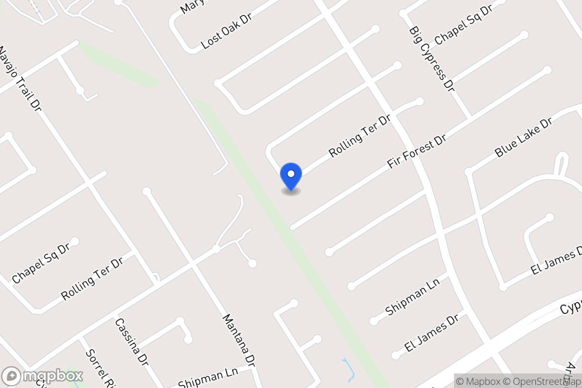 Map of 3647 Rolling Terrace Dr, Spring