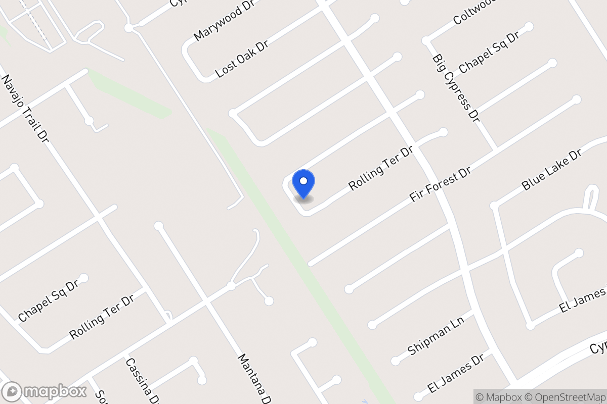Map of 3642 Rolling Terrace Dr, Spring