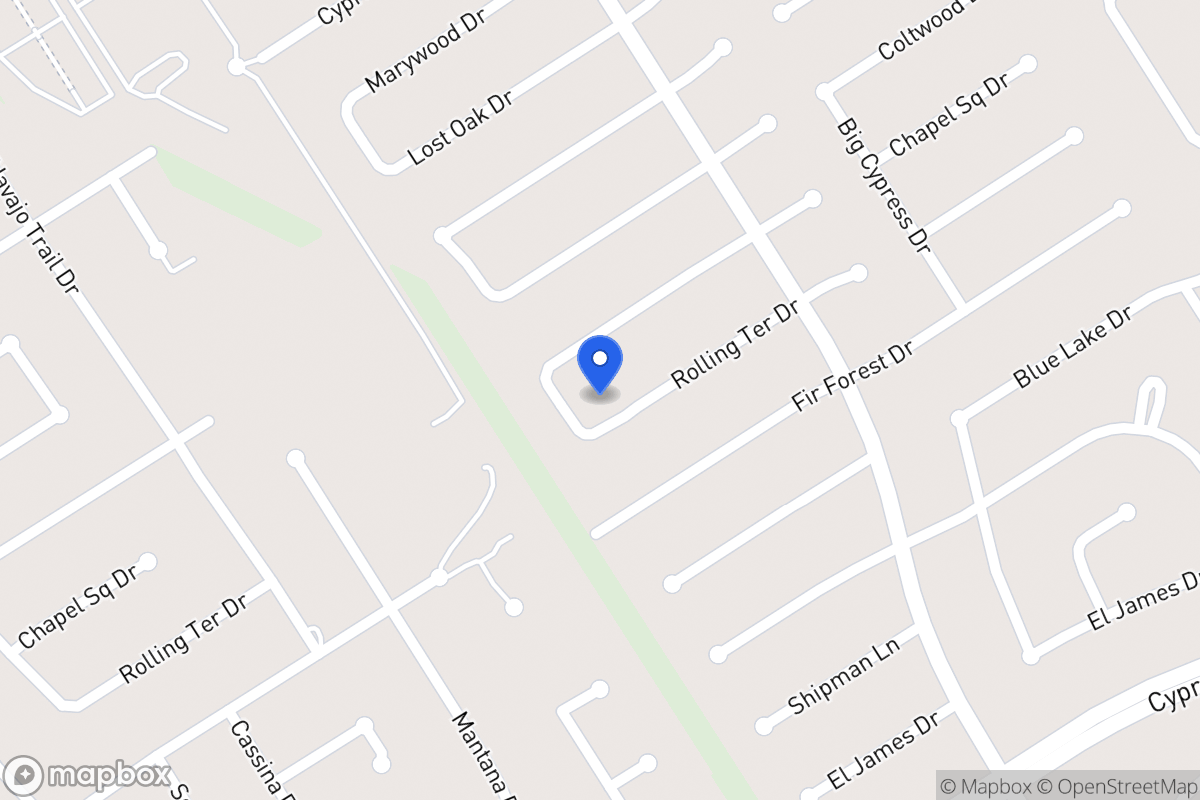 Map of 3638 Rolling Terrace Dr, Spring