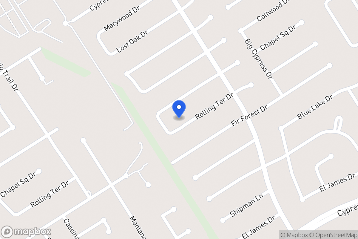 Map of 3634 Rolling Terrace Dr, Spring