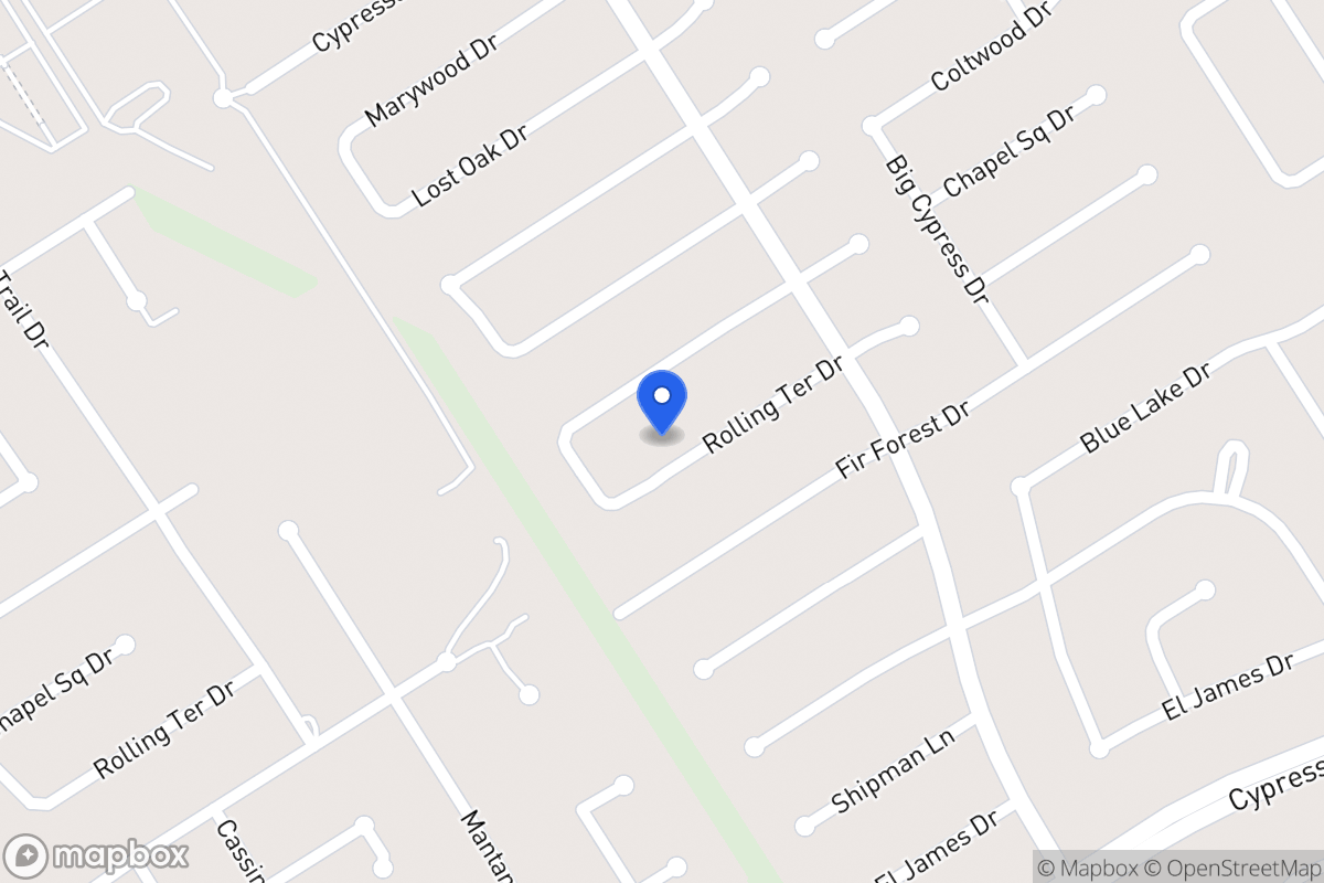 Map of 3630 Rolling Terrace Dr, Spring