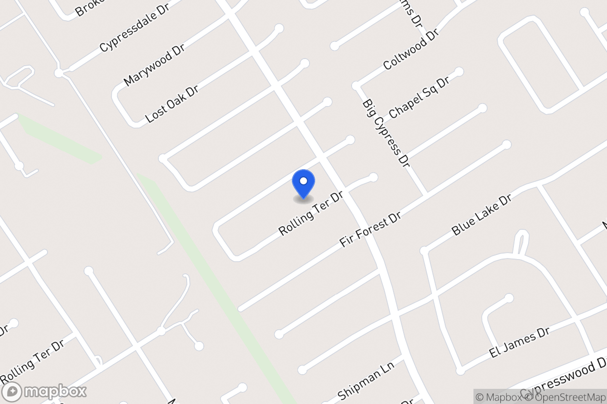 Map of 3610 Rolling Terrace Dr, Spring