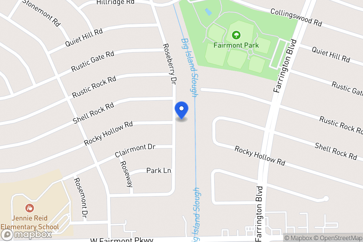 Map of 3719 Roseberry Dr, La Porte