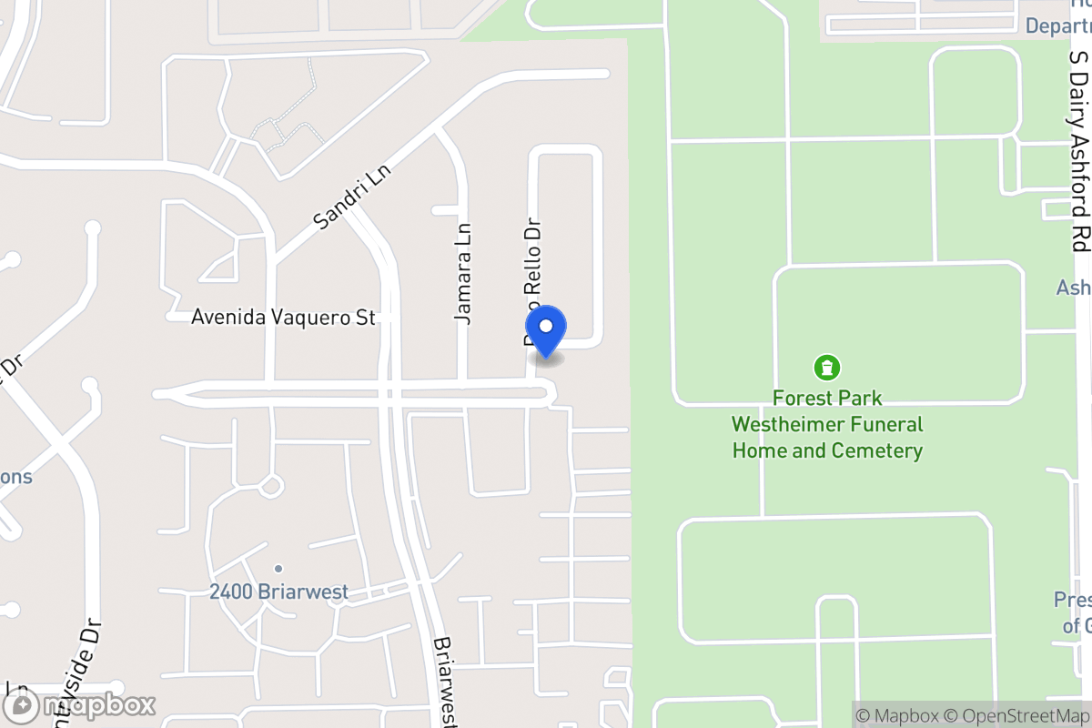 Map of 12719 Avenida Vaquero St, Houston