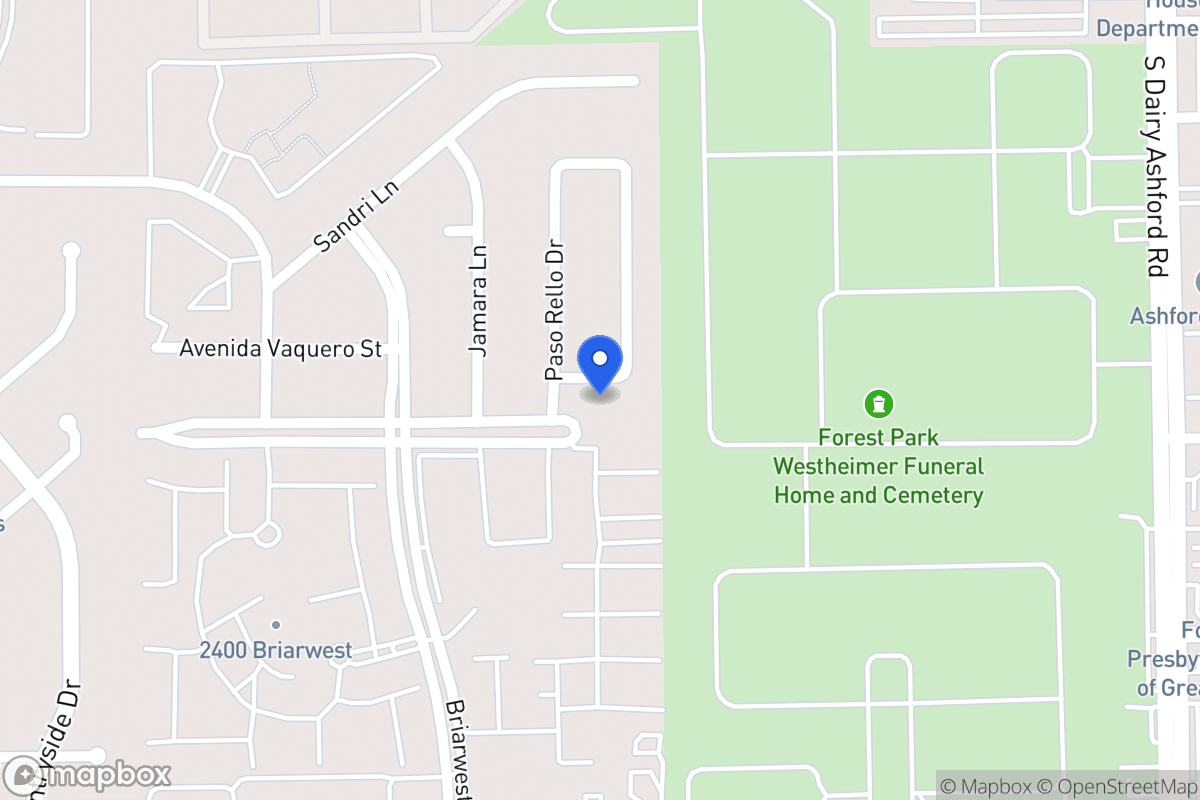 Map of 12711 Avenida Vaquero St, Houston