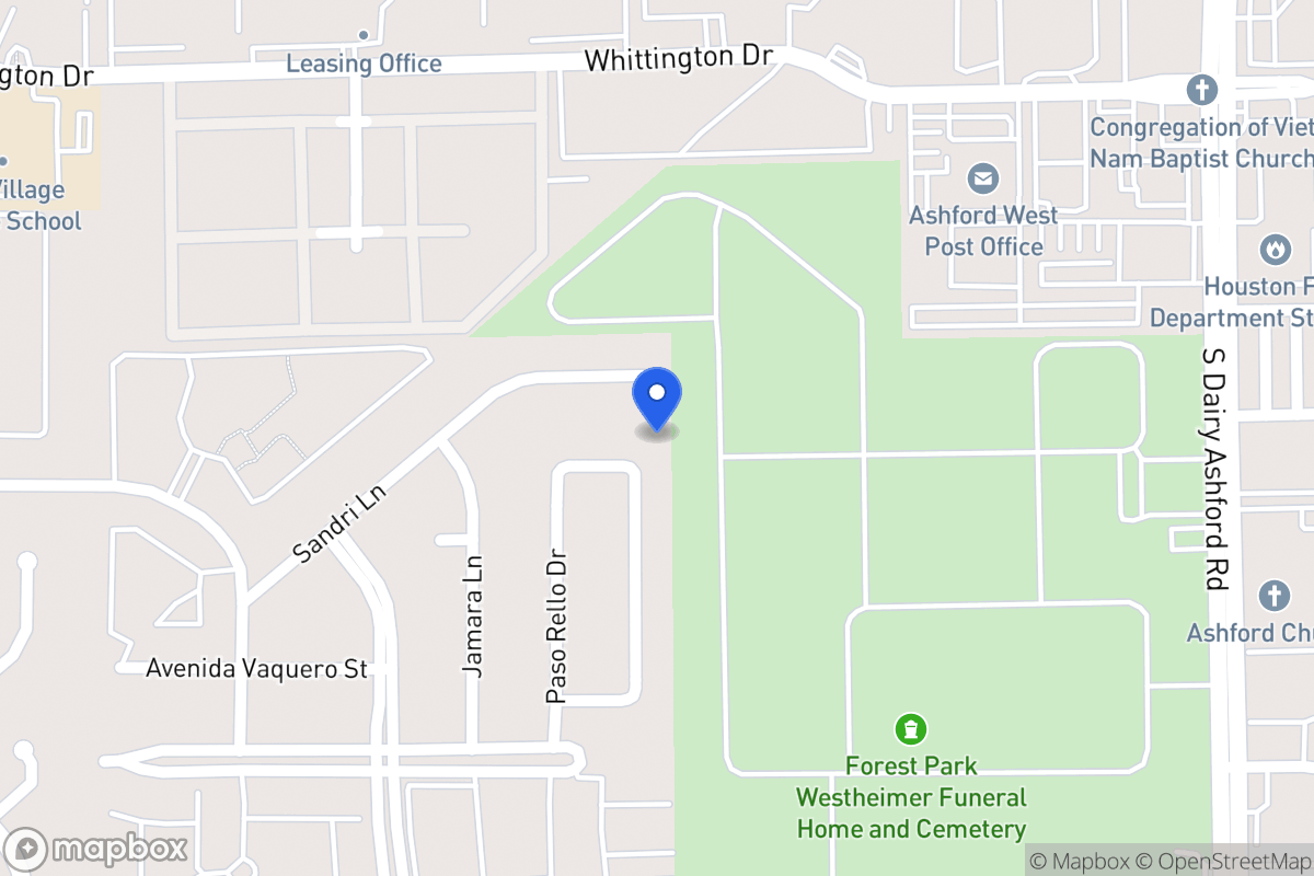 Map of 2102 Paso Rello Dr, Houston
