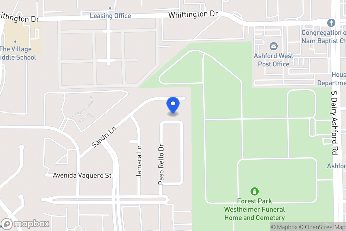 Map of 2114 Paso Rello Dr, Houston
