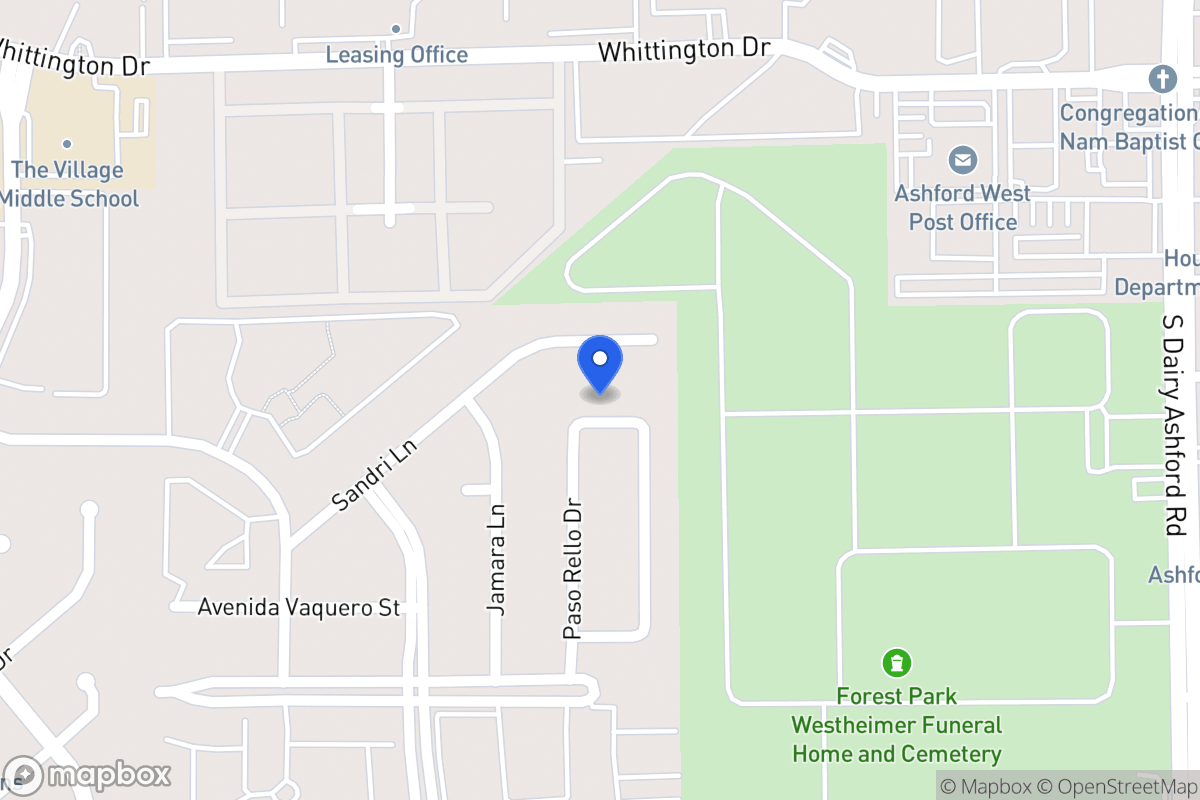 Map of 2118 Paso Rello Dr, Houston
