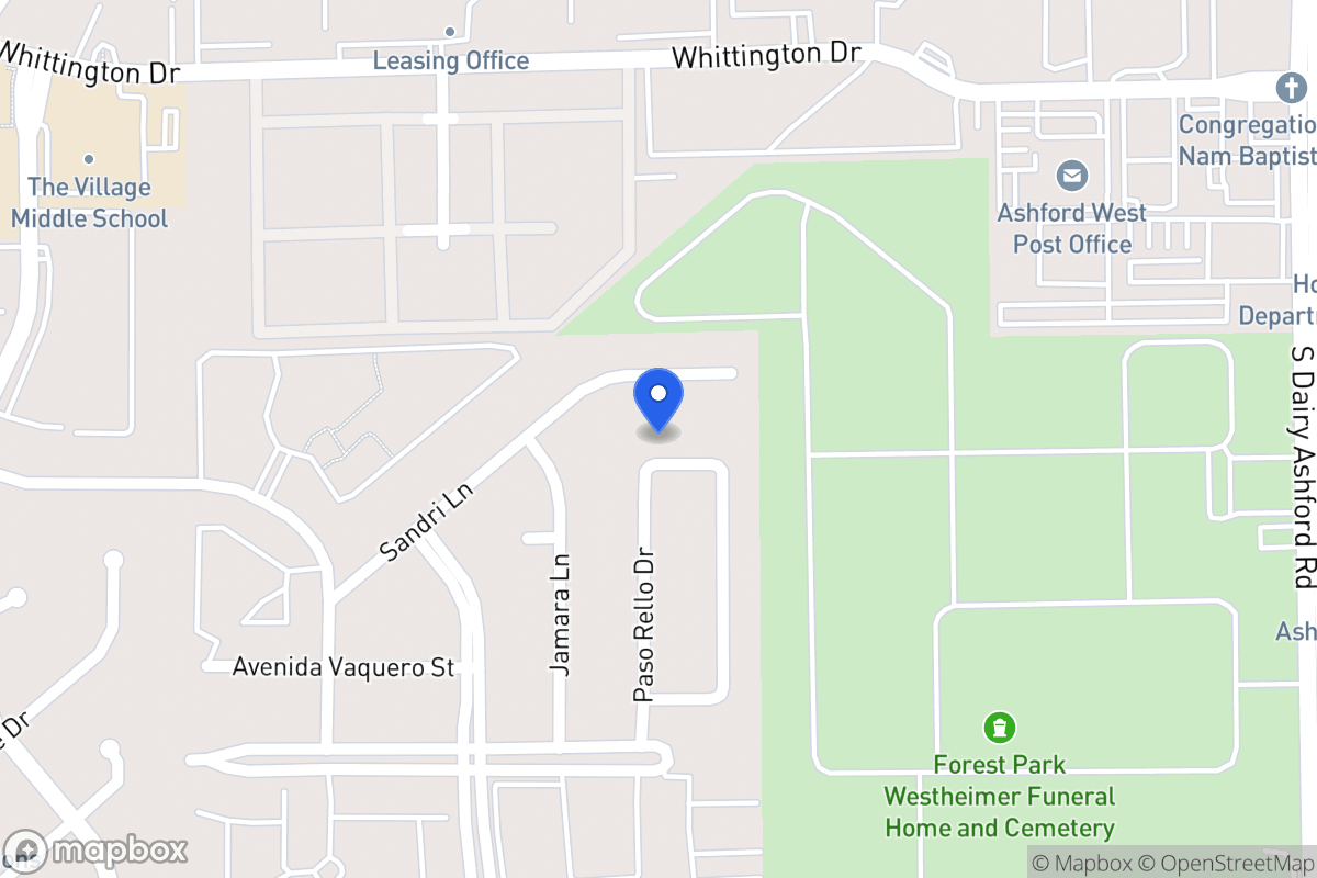 Map of 2122 Paso Rello Dr, Houston